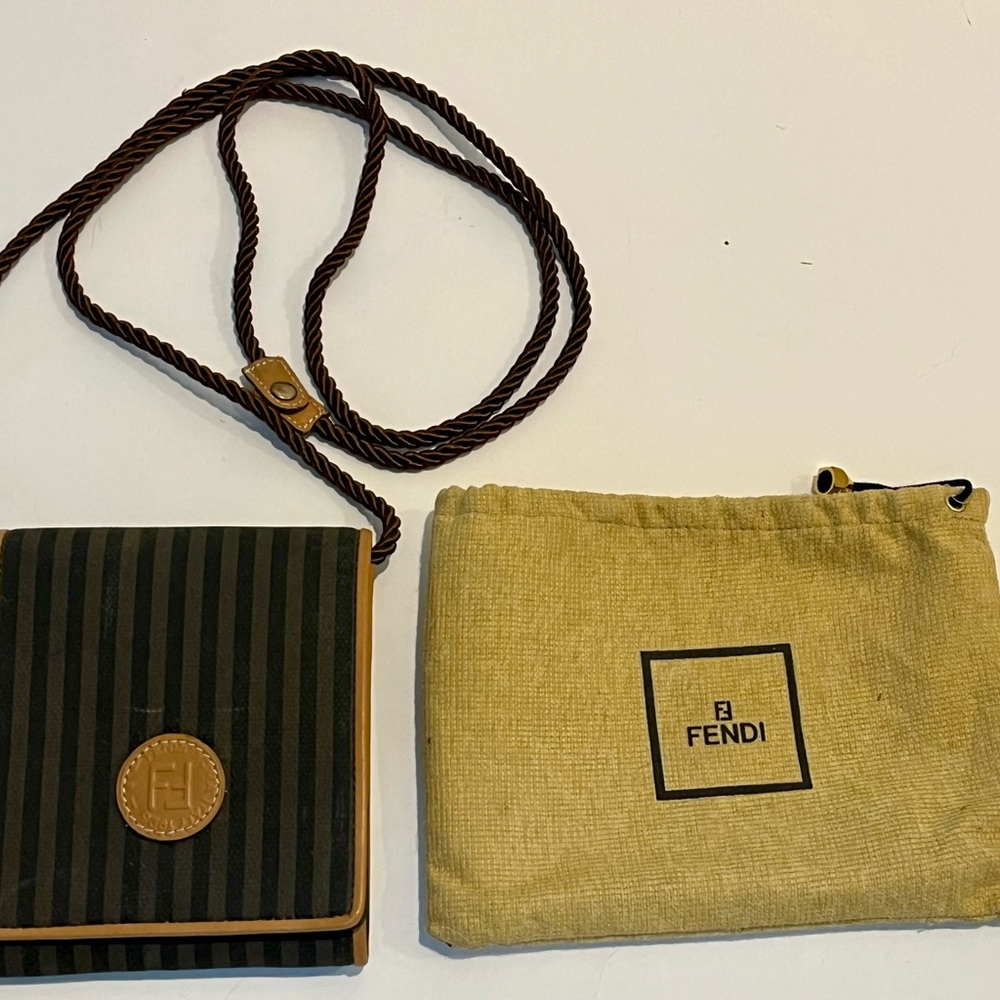 Vintage FENDI Crossbody with removable silk cord strap
